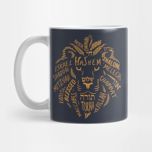 Lion of Judah Wordart Mug